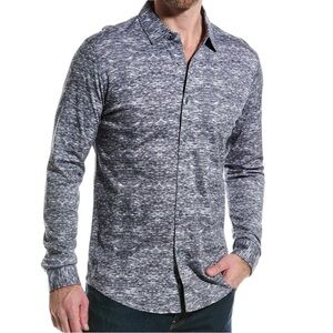 Raffi NWT‎ Men’s Space Dye Long Sleeve Button Down Shirt   Sz XXL